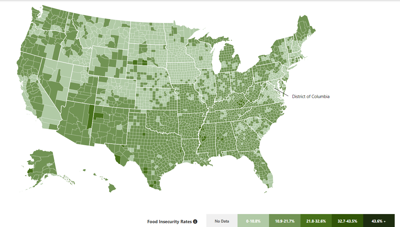 Map The Meal Gap - Federation Of Virginia Food Banks