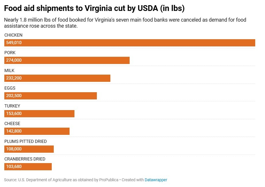 Demand grows at Virginia food banks amidst federal cuts | Federation of ...